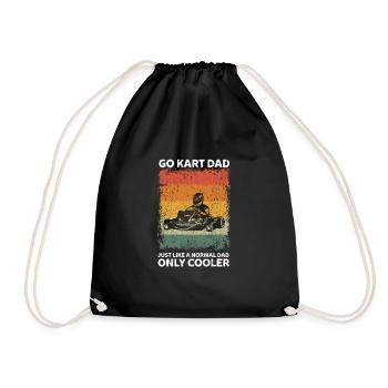 Karting Papa Drôle Père Dictons Fête des Pères - Sac de sport léger - noir - Devant