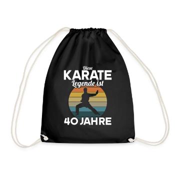 Diese Karate Legende ist 40 Jahre 40 Geburtstag - Turnbeutel - Schwarz - Vorne
