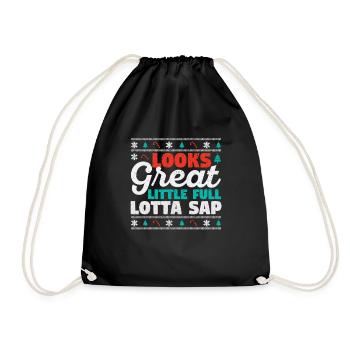 Christmas Vacation Santa sieht großartig aus - Turnbeutel - Schwarz - Vorne