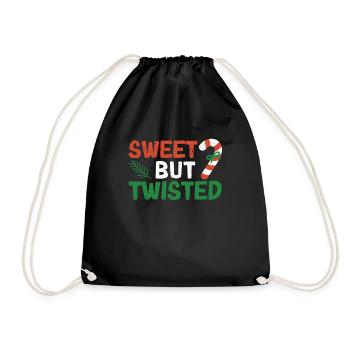Candy Cane Drôle Noël Noël Sucré - Sac de sport léger - noir - Devant