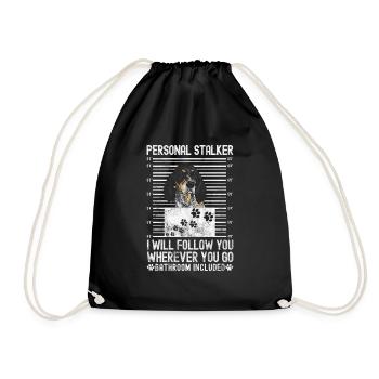 Bluetick Coonhound Gift Funny Saying - Drawstring Bag - black - Front