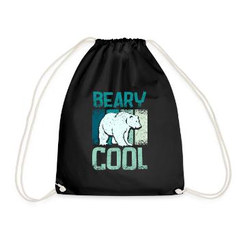 Polar bears beary cool - Turnbeutel - Schwarz - Vorne