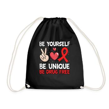 Peace Ribbon Week Awareness In October Unique - Turnbeutel - Schwarz - Vorne