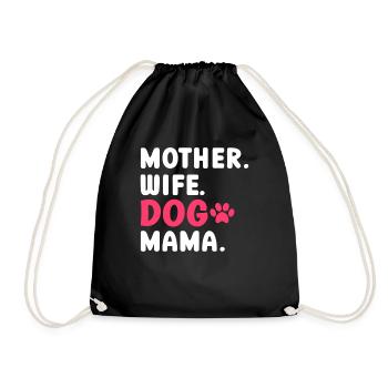 Bluetick Coonhound Gift Funny Saying - Drawstring Bag - black - Front