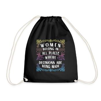 Feminist Women's Rights Female - Turnbeutel - Schwarz - Vorne