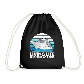 Live Live One Cruise Zu Einem Zeitschiff - Turnbeutel - Schwarz - Vorne
