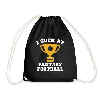 Ich Sauge Am Fantasy-Football-Loser - Turnbeutel - Schwarz - Vorne