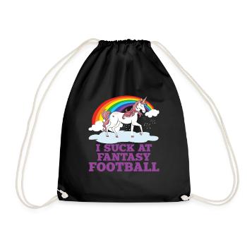 Ich Lutsche Am Fantasy Football -Verlierer - Turnbeutel - Schwarz - Vorne