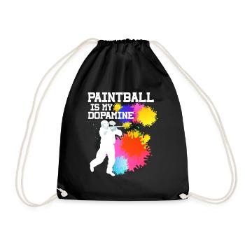 Le paintball est mon paintball drôle de dopamine - Sac de sport léger - noir - Devant