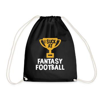 Ich Lutsche Am Fantasy Football -Verlierer - Turnbeutel - Schwarz - Vorne