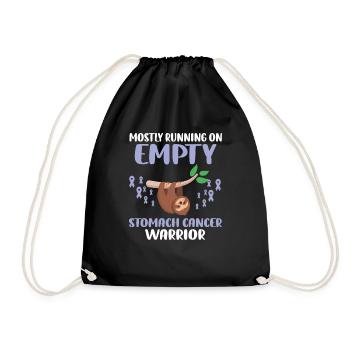 Mostly Running On Empty Sloth Stomach Cancer - Turnbeutel - Schwarz - Vorne