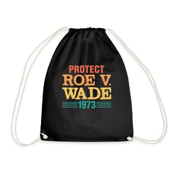 Pro Choice Roe V Wade 1973 - Drawstring Bag - black - Front