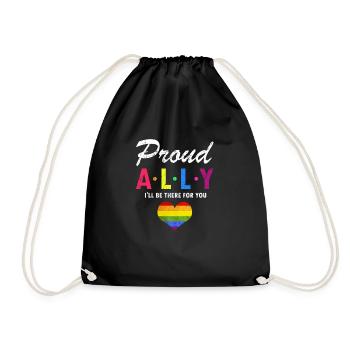 Fier ALLY Je serai là pour toi Rétro génial - Sac de sport léger - noir - Devant