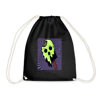 Halloween Cadeau Sorcière Crème Glacée Killer Horreur - Sac de sport léger - noir - Devant