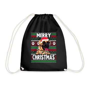 Pyjama pour chien mignon - Boxer Dog Lover Noël - Sac de sport léger - noir - Devant