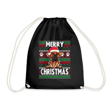 Pyjama pour chien mignon - Boston Terrier Dog Lover Christm - Sac de sport léger - noir - Devant