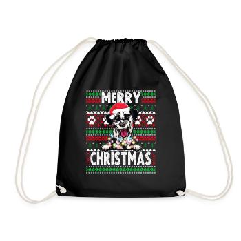 Pyjama pour chien mignon - Dalmatian Dog Lover Christmas - Sac de sport léger - noir - Devant