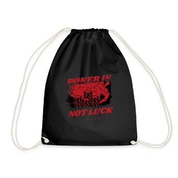 Le poker n’est pas de la chance, c’est une compétence drôle de poker - Sac de sport léger - noir - Devant
