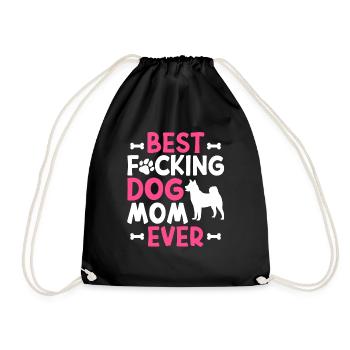 Akita Inu américain - Sac de sport léger - noir - Devant