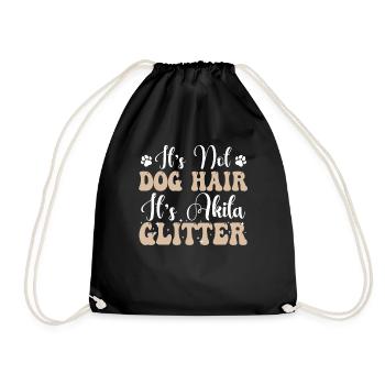 Akita Inu américain - Sac de sport léger - noir - Devant