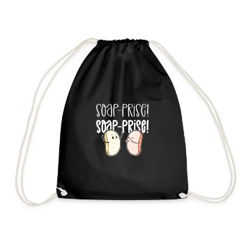 Savon premium Savon premium! Saponification. - Sac de sport léger - noir - Devant
