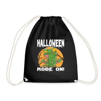 Halloween Zombie Tiere Halloween Frosch - Turnbeutel - Schwarz - Vorne