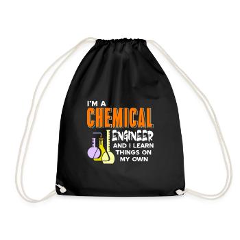 I'm A Chemical Engineer & I Learn Things Design - Turnbeutel - Schwarz - Vorne