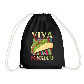 Retro Vintage Mexican Food Live Mexico Taco - Sac de sport léger - noir - Devant