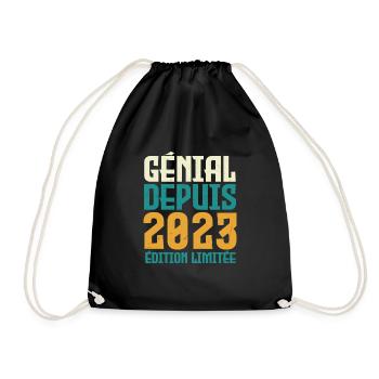 génial depuis 2023 - Sac de sport léger - noir - Devant