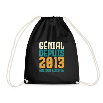 Génial depuis 2013 - Sac de sport léger - noir - Devant