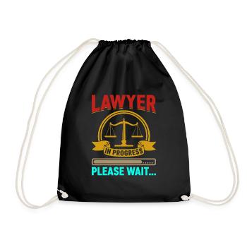 Anwalt Lawyer Student - Drawstring Bag - black - Front