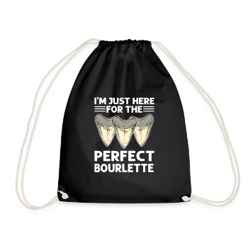 I'm here for the bourlette. Megalodon - Drawstring Bag - black - Front