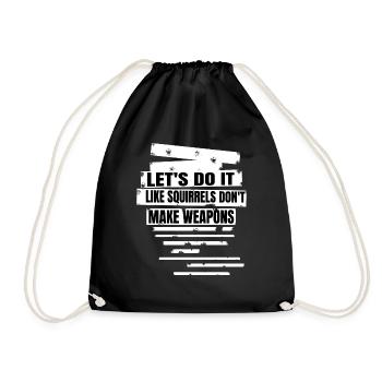 geek statement present idea family gift - Turnbeutel - Schwarz - Vorne