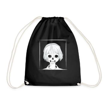 Goth Girl Occult Gothic Halloween - Turnbeutel - Schwarz - Vorne