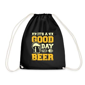 It's a good day for a beer - Drawstring Bag - black - Front