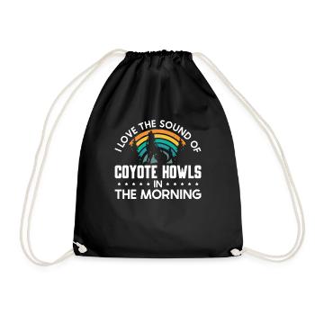 Chasseurs de coyotes - Sac de sport léger - noir - Devant