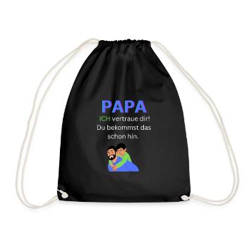 Papa Held - Turnbeutel - Schwarz - Vorne