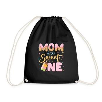 Maman Amateur de crème glacée Mère Dictons Gaufrier - Sac de sport léger - noir - Devant