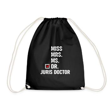 Law Student - Drawstring Bag - black - Front