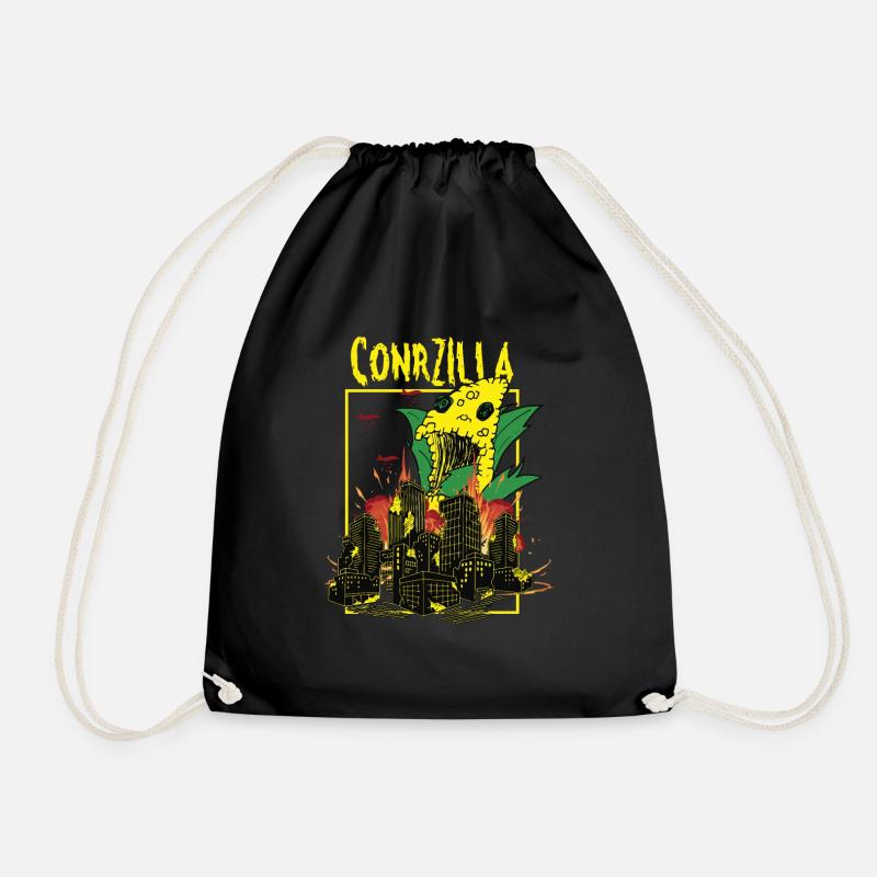 Cornzilla - Drawstring Bag - black