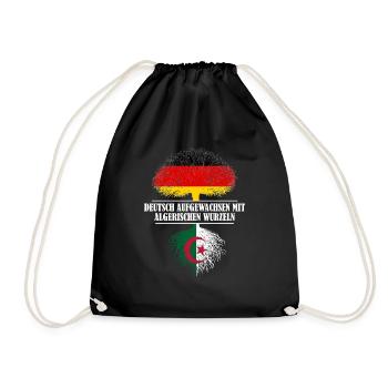 Deutsch mit algerischen Wurzeln - Turnbeutel - Schwarz - Vorne