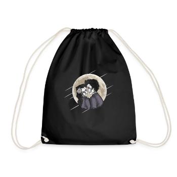 Goth Skeleton Lovers Tarot Gothic Halloween - Turnbeutel - Schwarz - Vorne