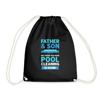 Father - Drawstring Bag - black - Front