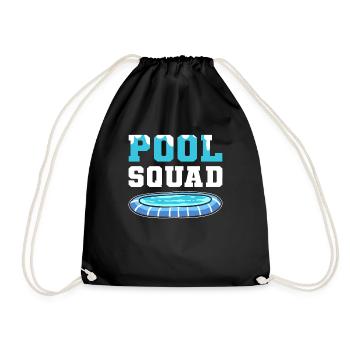 Équipe de billard. Nettoyeur de piscine. Pool Guy - Sac de sport léger - noir - Devant