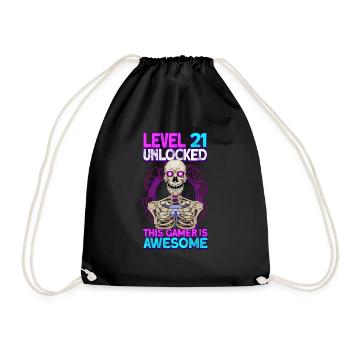 jeu de joueur 21ème anniversaire jeux vidéo de jeu - Sac de sport léger - noir - Devant
