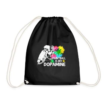 Le paintball est mon paintball drôle de dopamine - Sac de sport léger - noir - Devant
