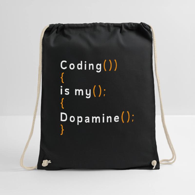 Lustige Codierung Ist Mein Dopamin -Coder Turnbeutel