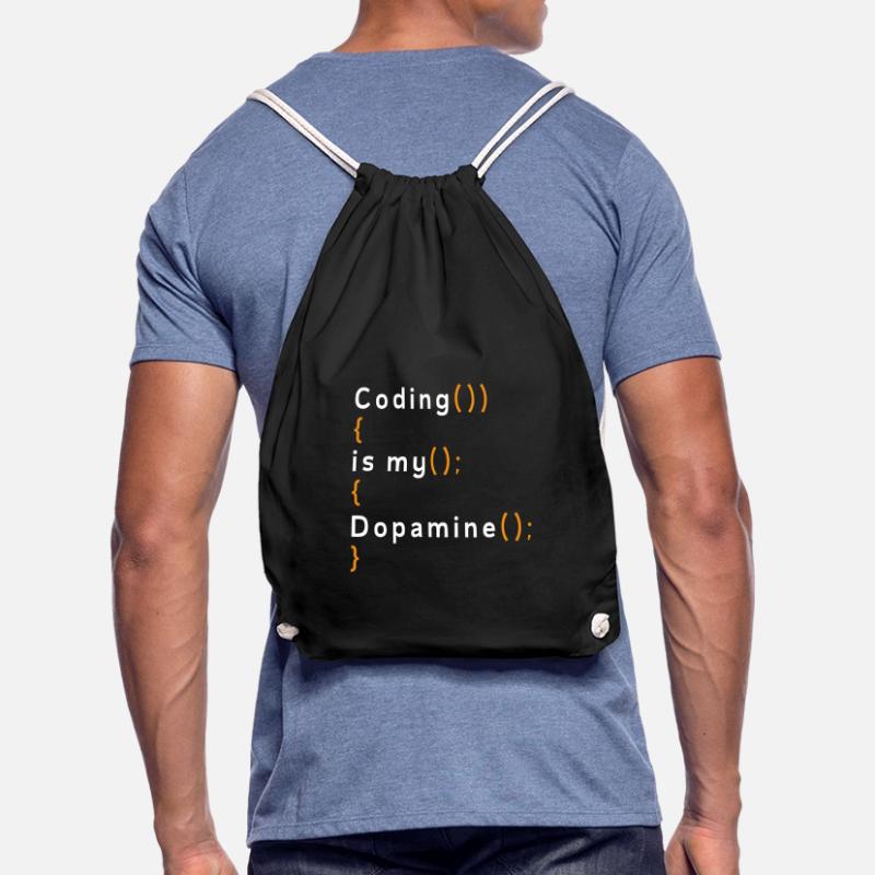 Lustige Codierung Ist Mein Dopamin -Coder Turnbeutel