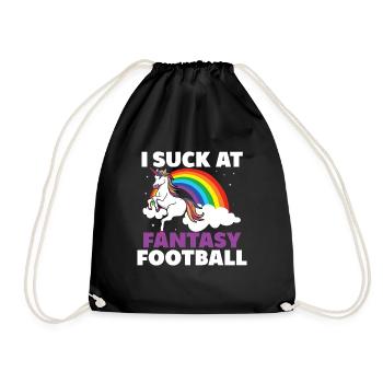 Ich Lutsche Am Fantasy Football -Verlierer - Turnbeutel - Schwarz - Vorne