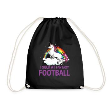 Ich Lutsche Am Fantasy Football -Verlierer - Turnbeutel - Schwarz - Vorne